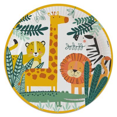 Get Wild Safari Paper Plates: Pack of 8 image number 1