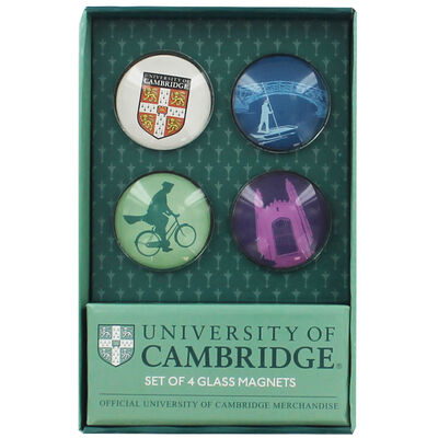 Set of 4 University of Cambridge Glass Magnets image number 1