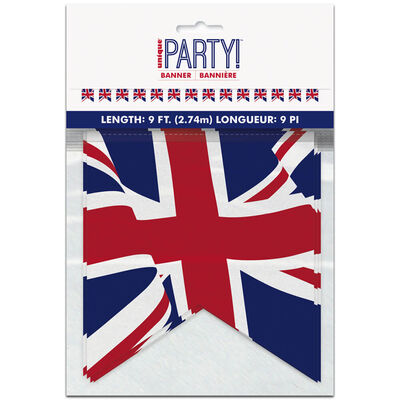 Union Jack Bunting Banner: 9ft image number 1