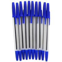 Works Essentials Blue Ballpoint Pens: Pack of 10