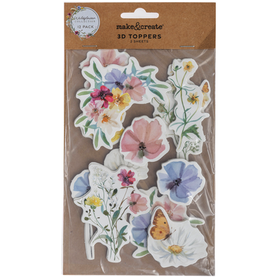 Wildflower 3D Toppers: Pack of 12 image number 3
