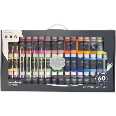 Crawford & Black Acrylic Paint Set: Pack of 60 image number 1