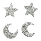 Glitter Star and Moon Embellishments - 12 Pack image number 4