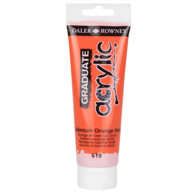 Graduate Acrylic Paint Cadmium Orange 120ml image number 1