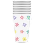 Easter Floral Printed Paper Cups: Pack of 8 image number 1
