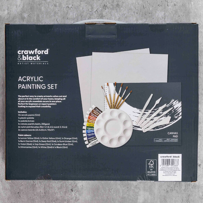 Crawford & Black Acrylic Painting Set image number 3