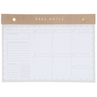 Geometry Planner and Note Set with Suede Edge