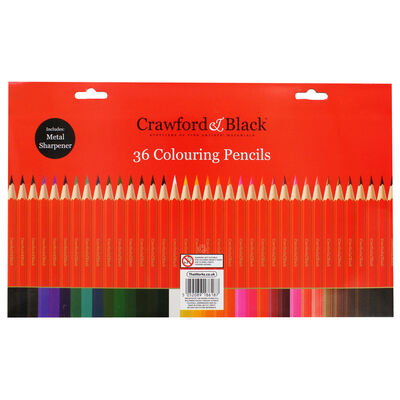 Crawford & Black Colouring Pencils: Pack of 36 image number 4