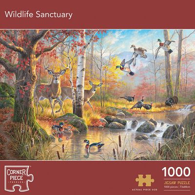 Wildlife Sanctuary 1000 Piece Jigsaw Puzzle image number 1