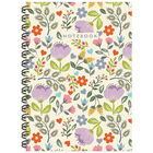 B5 Wiro Lilac Floral Notebook image number 1
