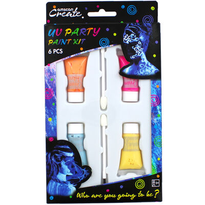 UV Party Face Paint Kit image number 1