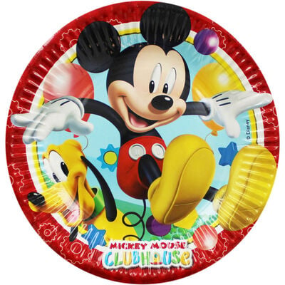 Mickey Mouse Small Paper Plates - 8 Pack image number 1