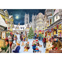 Christmas High Street Past & Present 1000 Piece Jigsaw Puzzle