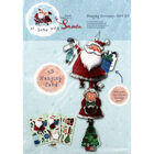 At Home with Santa Hanging Decoupage Card Kit image number 1