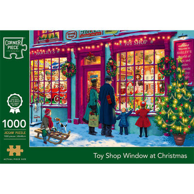 Toy Shop Window at Christmas 1000 Piece Jigsaw Puzzle image number 1