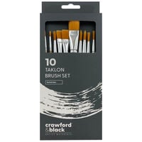 Crawford & Black Taklon Brush Set: Pack of 10