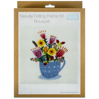Needle Felting Kit with Frame: Bouquet