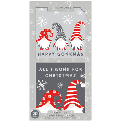 Charity Happy Gonkmas Christmas Cards: Pack of 20 image number 1
