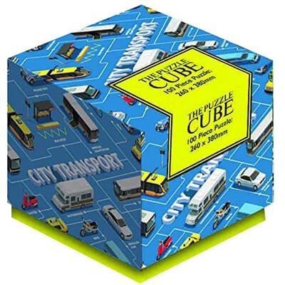 Transport 100 Piece Jigsaw Puzzle Cube image number 1