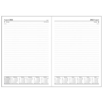 A4 Black Contrast 2022-2023 Day a Page Academic Diary image number 2