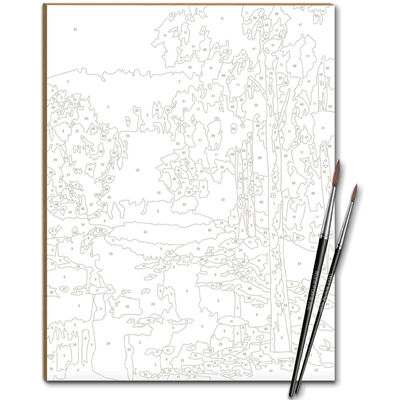 Paint by Numbers: Landscape By Curious Universe Bookoli | The Works