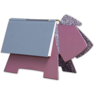Stay Doggy Book Rest: Purple Herringbone image number 3