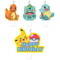 Pokemon Candles: Pack of 4
