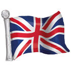 Union Jack Flag Super Shape Helium Balloon image number 1