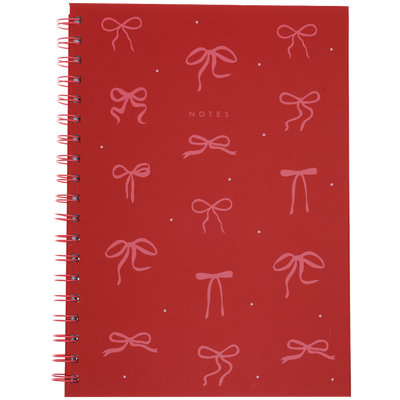 B5 Wiro Pink Bows Notebook image number 1