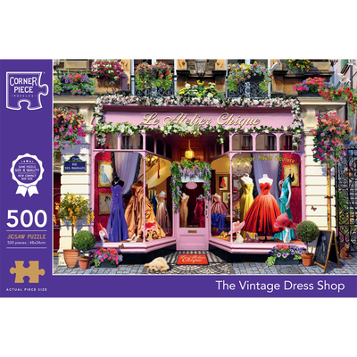 The Vintage Dress Shop 500 Piece Jigsaw Puzzle image number 1