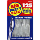Clear Plastic Knives - 125 Pack image number 1