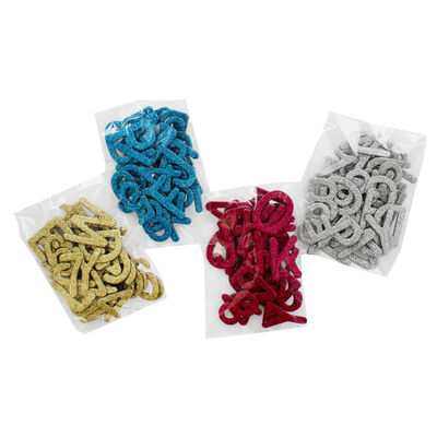 144 Glitter Alphabet Stickers - Bundle of 4 image number 1