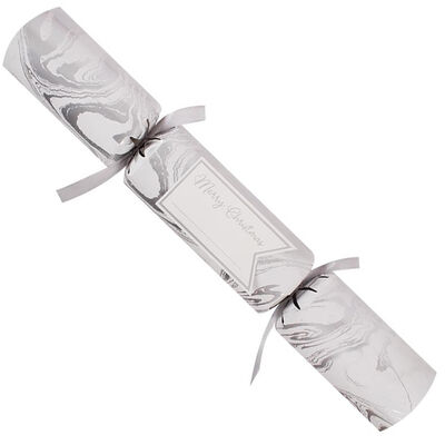 Make Your Own Christmas Silver Marble Crackers: 6 Pack image number 2