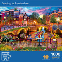 Evening in Amsterdam 1000 Piece Jigsaw Puzzle