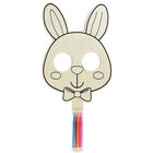 Colour Your Own Wooden Bunny Mask - Bundle of 24 image number 1