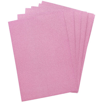 Crafters Companion Glitter Card 10 Sheet Pack - Baby Pink image number 2