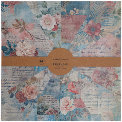 Summer Script Design Pad: 12 x 12 Inches image number 1