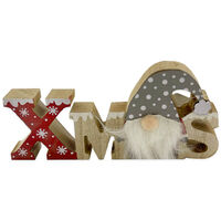 Wooden Xmas Gonk Sign