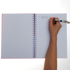 A4 Wiro Pink Colour Block Notebook image number 3
