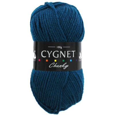 Cygnet Chunky Teal Yarn - 100g image number 1