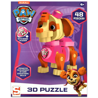 Paw Patrol 48 Piece 3D Skye Foam Jigsaw Puzzle image number 1