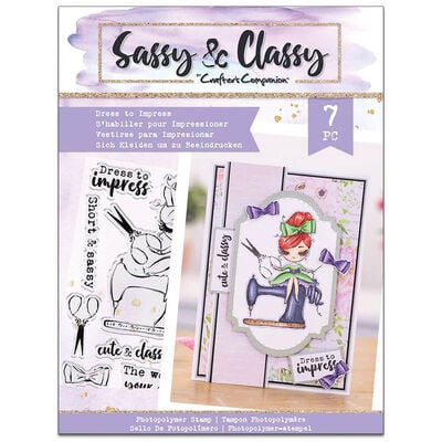 A6 Sassy & Classy: Dress To Impress Photopolymer Stamp image number 1