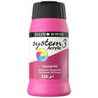 System 3 Acrylic Paint: Fluorescent Pink 500ml image number 1