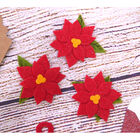 Felt Poinsettias - Pack of 6 image number 3