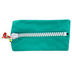 Green Canvas Oversized Zip Pencil Case image number 2