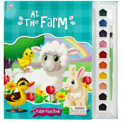 At the Farm Poster Paint Book image number 1