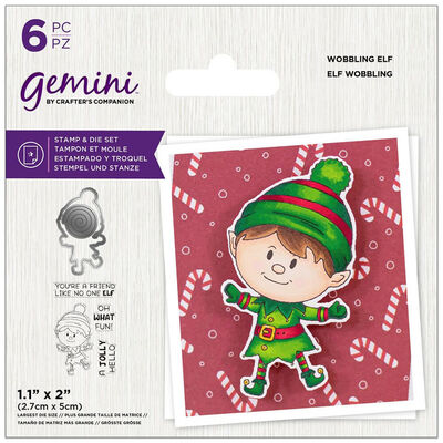 Gemini Stamp & Die Set: Wobbling Elf image number 1