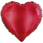 18 Inch Red Heart Helium Balloon image number 1