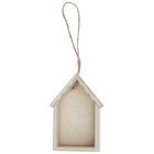 Hanging Wooden House Decoration image number 1