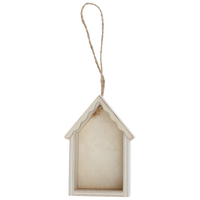 Hanging Wooden House Decoration